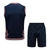 Kit Treino adulto - Camisa e Shorts - Paris Saint-Germain Jordan 23/24 - Azul com detalhes em vermelho - comprar online