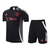 Kit Treino adulto - Camisa e Shorts - Manchester United Adidas 24/25 - Preto com detalhes em cinza e branco - comprar online