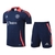 Kit Treino adulto - Camisa e Shorts - Manchester United Adidas 24/25 - Azul com detalhes em laranja - comprar online