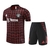 Kit Treino adulto - Camisa e Shorts - Manchester United Adidas 24/25 - Preto com detalhes em vermelho - comprar online