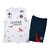 Kit Treino adulto - Camisa e Shorts - Paris Saint-Germain Nike 24/25 - Branco e azul com detalhes em vermelho - comprar online