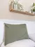 Funda tela tusor para almohadón verde militar 50 cm x 70 cm