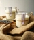 Vela de Soja Aromatica con Portavela de Vidrio Home Clásica