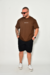 Camiseta Oversized Blessed - Marrom