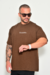 Camiseta Oversized Blessed - Marrom - loja online
