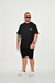 Camiseta Oversized Caveira Flor (estampa frente e costa) - LION