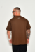 Camiseta Oversized Blessed - Marrom - comprar online