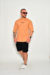 Camiseta Oversized Blessed - Caramelo