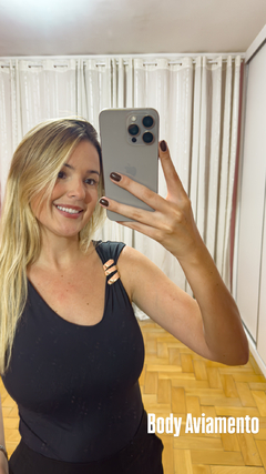 Body Preto com Fivela - Julia Loyacono Store