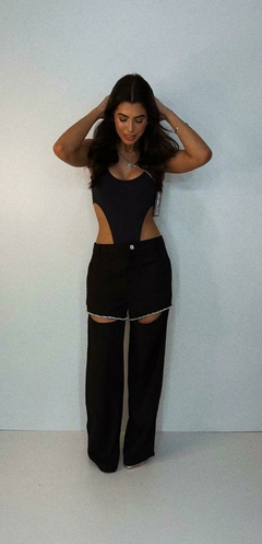 Calça Cut Off Strass - comprar online