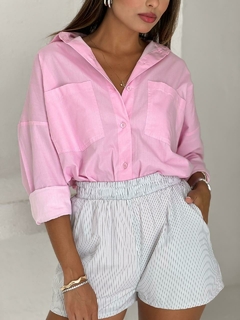 Camisa de Tricoline Over - Julia Loyacono Store