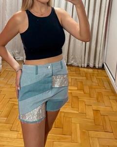 Shorts Jeans Strass