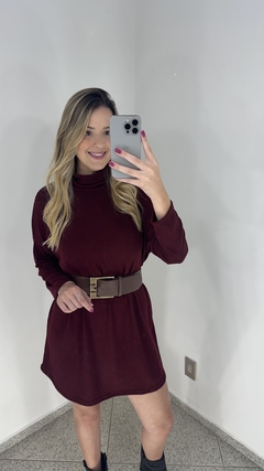 Vestido Poncho Tricô - comprar online