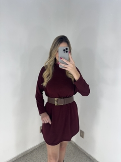 Vestido Poncho Tricô