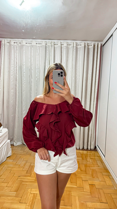 Imagem do Blusa Babados Manga Longa