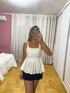 Luna - Blusa Corset Peplum