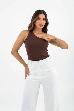 Blusa Um Ombro Só Canelada - comprar online