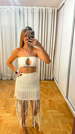 Saia Crochê Franjas - comprar online