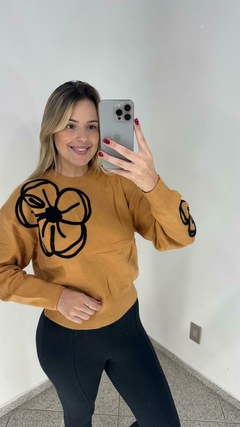 Tricot Suéter de Lã Bordado - Julia Loyacono Store