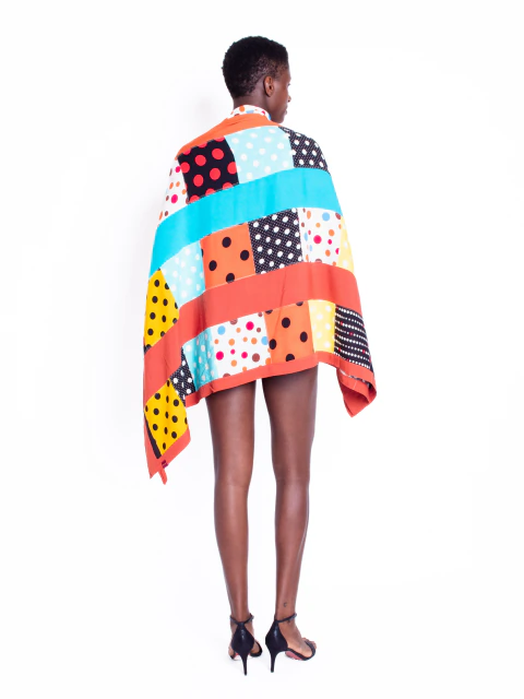 Max Canga Patchwork barra Marrom