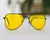 ÓCULOS DE SOL AVIADOR LIGHT - AMARELO/PRETO - METAL na internet
