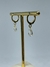 BRINCO ARGOLINHA ARTICULAVEL COM GOTA 6X8 CRISTAL - AFINA
