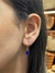 BRINCO ARGOLINHA ARTICULAVEL COM GOTA 6X8 BLUE SAPPHIRE na internet