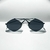 ÓCULOS DE SOL BLOGUEIRA HEXAGONAL DUBAI - PRETO - METAL - comprar online