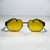 ÓCULOS DE SOL RETANGULAR MOSCOU - AMARELO PRETO - ACETATO na internet