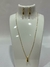 CONJUNTO BRINCO E COLAR VENEZINA 45CM COM GOTA 15MM - loja online