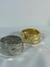 Imagem do BRACELETE FOLHEADO A OURO 18K E PRATA MARTELADO