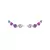 Brinco Earcuff Circulos Lilás - comprar online