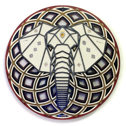 Elefante Zen — 50 cm (Tridimensional) - comprar online