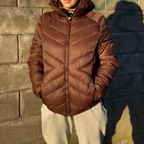 Campera Canelon Dama Marron 15618