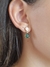 Conjunto Colar e Brinco Gota Zircônia verde Gota Cravejada - loja online