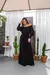 Vestido longo luxo ombro manga longa viscolinho - comprar online