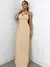 Vestido Feminino Longo em Duna com Amarração na internet