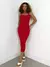 Vestido Feminino Midi em Ribana Decote Quadrado - comprar online