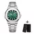 Relógio Poedagar-Men's Luxo, impermeável, aço inoxidável, Square Quartz Watc - loja online