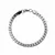 Pulseira Masculina Tipo Cobra Aço Inox Legítimo Prata - Lau Shope