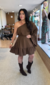 Vestido Morcego Manga Longa - comprar online