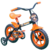 Bicicleta Infantil Aro 12 Track E Bikes Arco Iris Preto E Laranja Com Rodinhas - comprar online