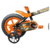 Bicicleta Infantil Aro 12 Track E Bikes Arco Iris Preto E Laranja Com Rodinhas - loja online