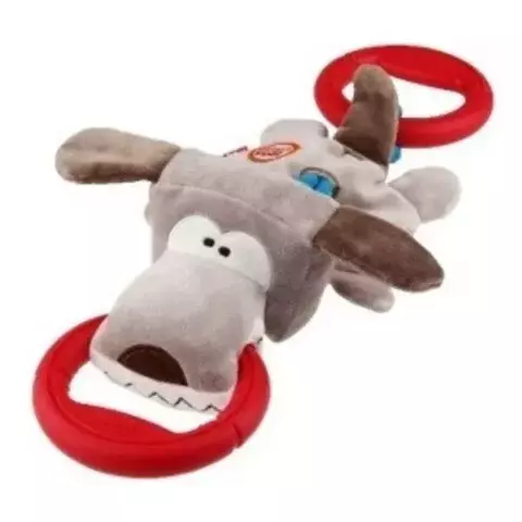 Gigwi Iron Grip Dog Plush TRP - Juguete Interactivo