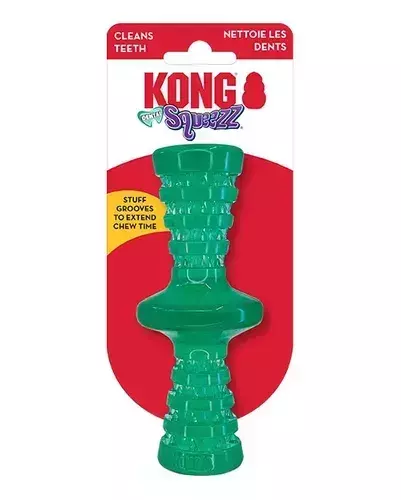 Kong Squeezz Dental Roller Stick Juguete Interactivo para Perros