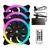 Kit Ventoinha Acegeek Galaxy, 3X120mm, Argb, Ag-Galaxy3x1-Bk na internet