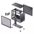 Gabinete Premium Jonsbo Modelo D32 Std Black - loja online