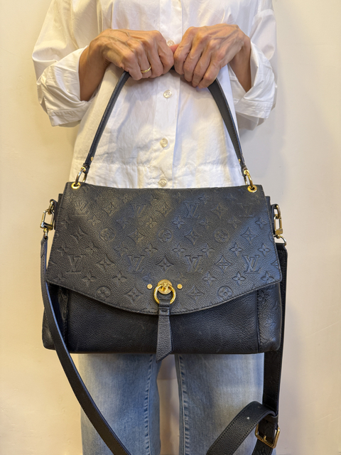 BOLSA EMPREINTE BLANCHE MM MARINE - comprar online