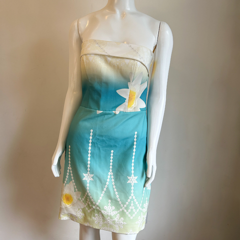 VESTIDO AZUL TOMARA QUE CAIA - comprar online