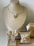 Conjunto Elos Oval com Pedra em Zircônia